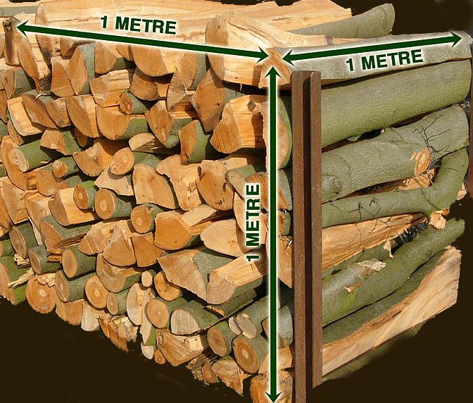Bois de chauffage 33 cm - Bûches en ballot de 2 m³ (2,9 stères)