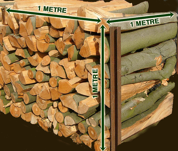 Bois de chauffage 33 cm - Bûches en ballot de 1,7 m³ (2,5 stères)